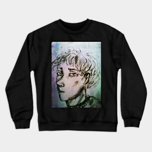 Sketched (boy portrait) Crewneck Sweatshirt